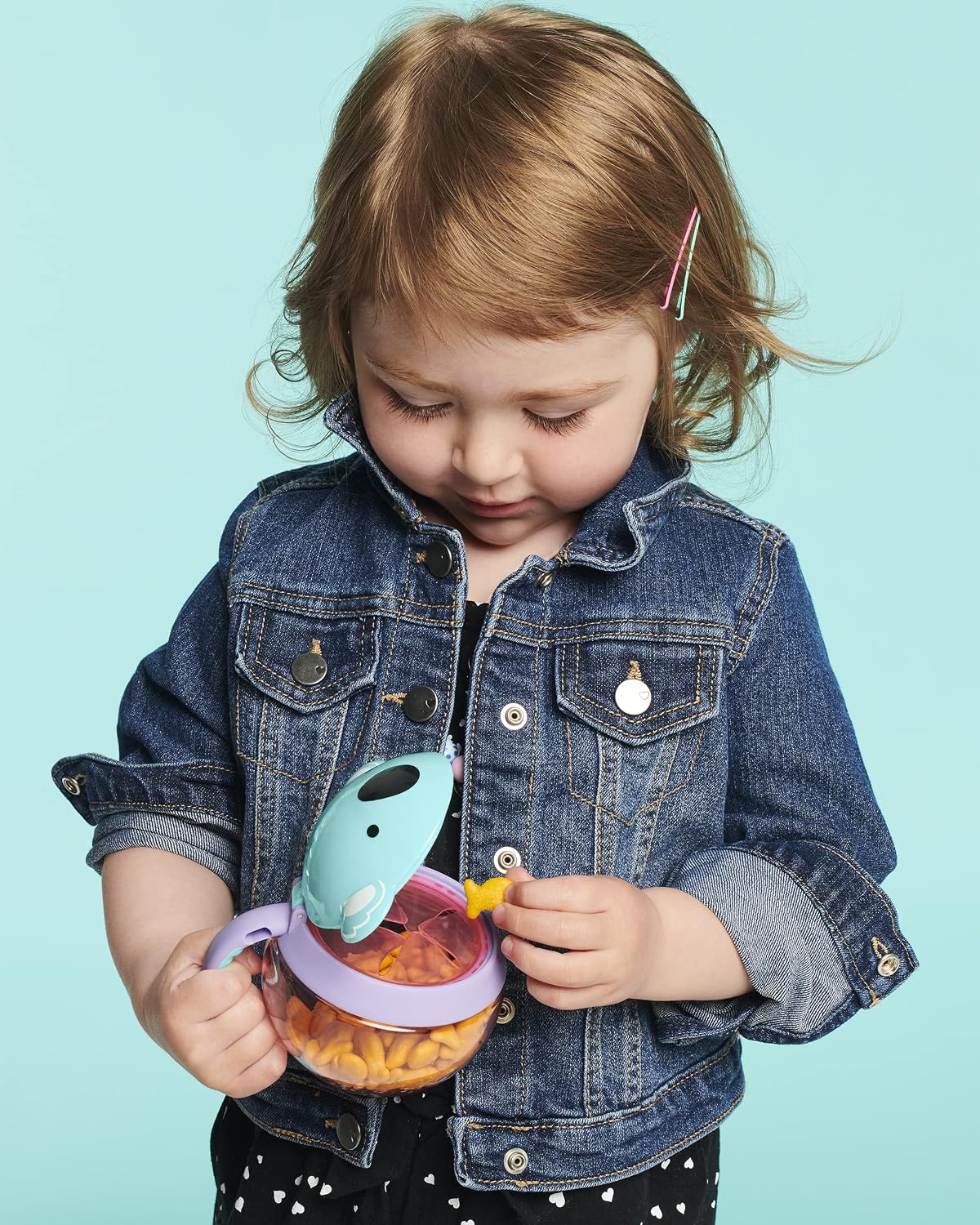 Skip Hop Zoo Snack Cup, BPA-Free, No-Spill Snack Container