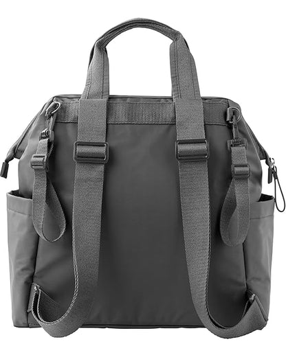 Skip Hop Mainframe Wide Open Diaper Backpack, Lightweight Diaper Bag with Changing Pad, Charcoal