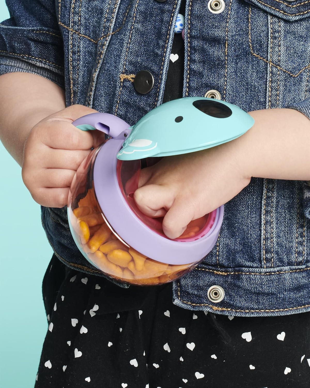 Skip Hop Zoo Snack Cup, BPA-Free, No-Spill Snack Container