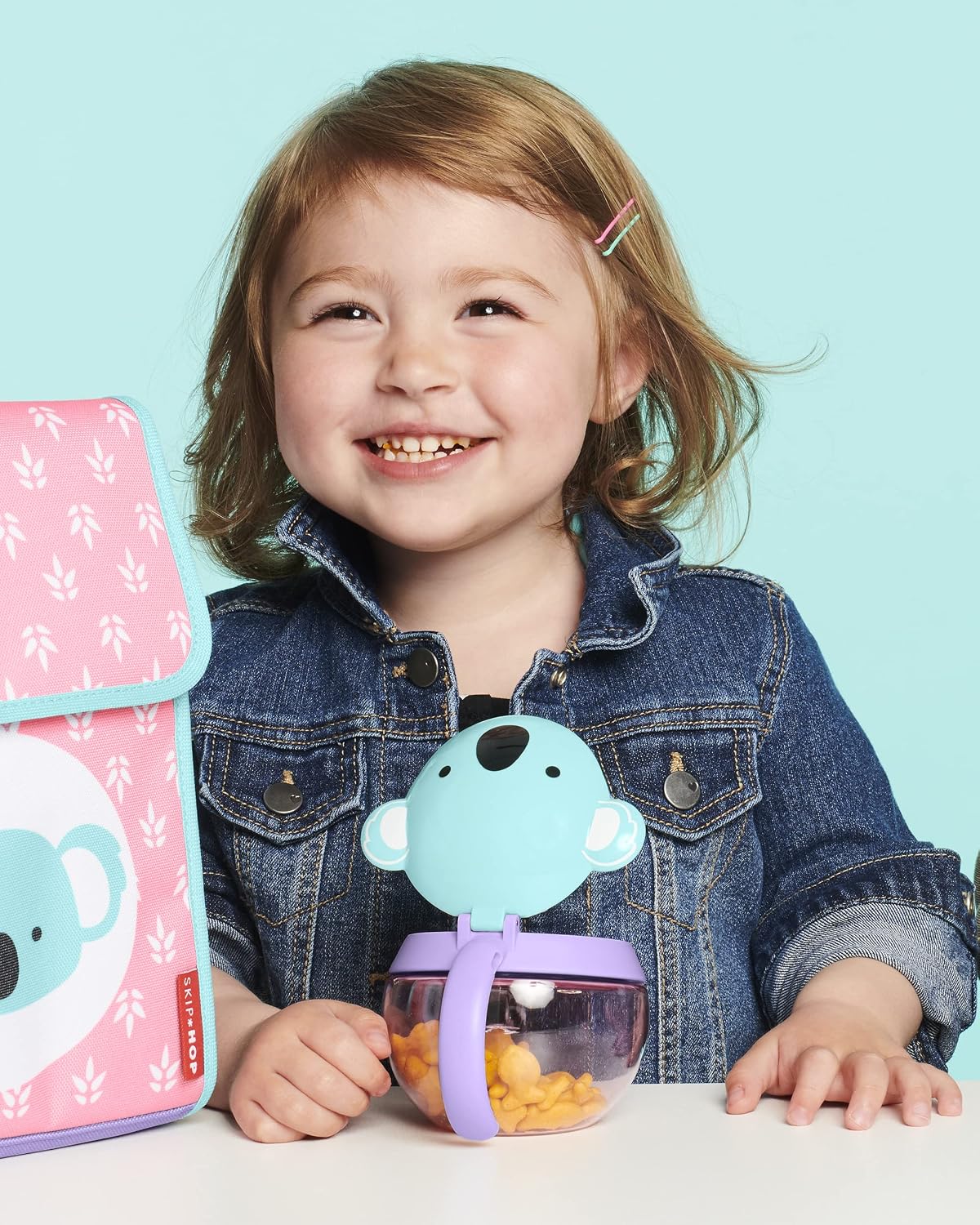 Skip Hop Zoo Snack Cup, BPA-Free, No-Spill Snack Container