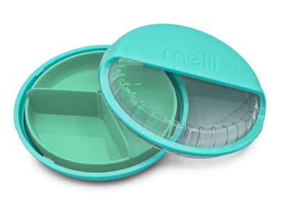 melii Spin Snack Container with 3 Snack Compartments