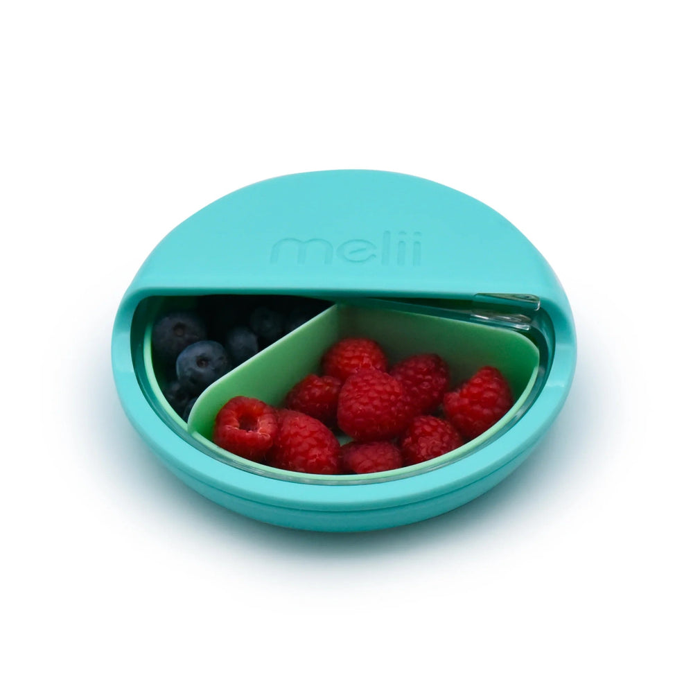 melii Spin Snack Container with 3 Snack Compartments