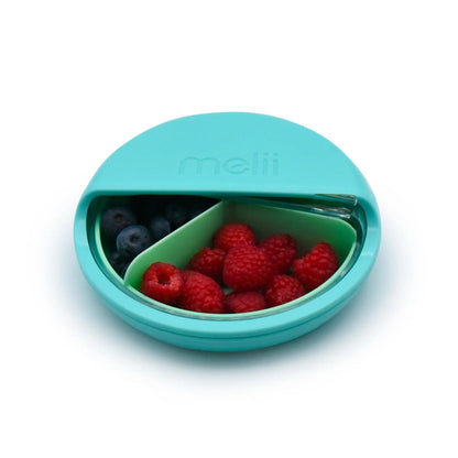 melii Spin Snack Container with 3 Snack Compartments